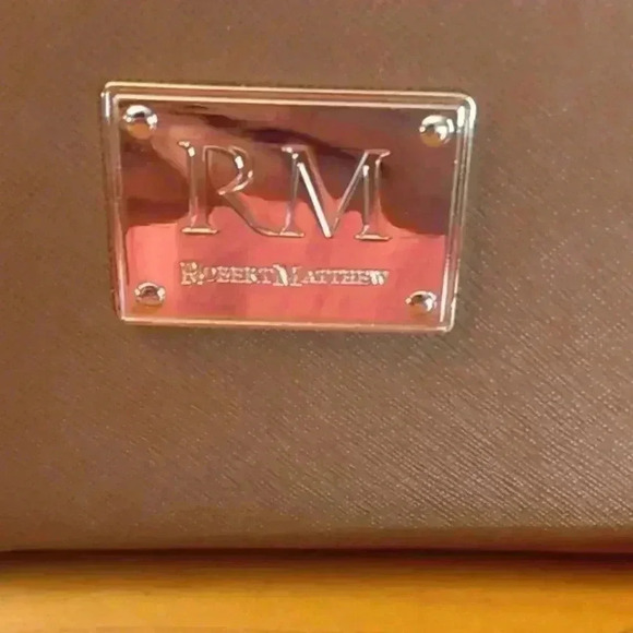 Robert Matthew tan leather clutch wallet New - Picture 3 of 5